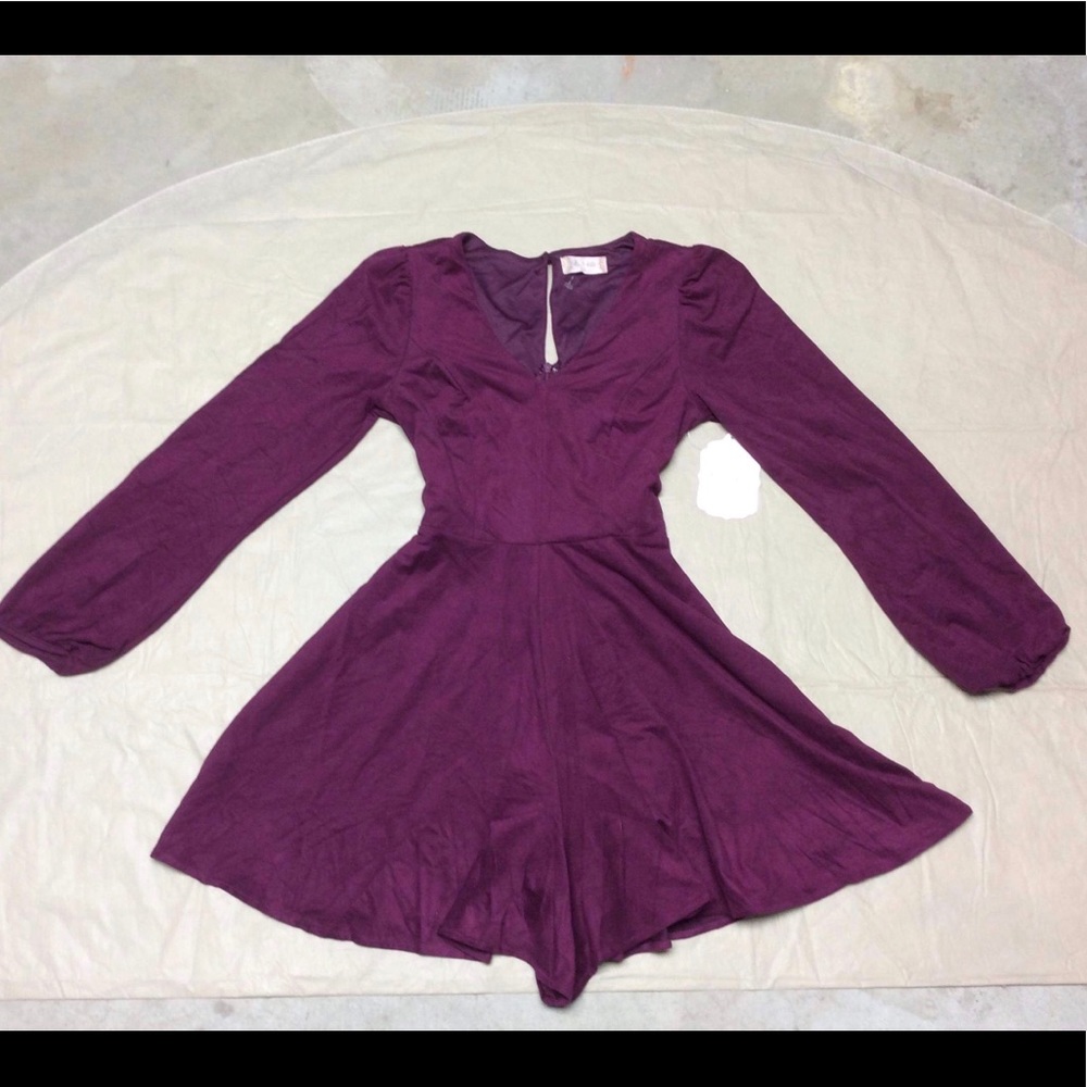 NWT Altar’d State velour Romper Ties in the back